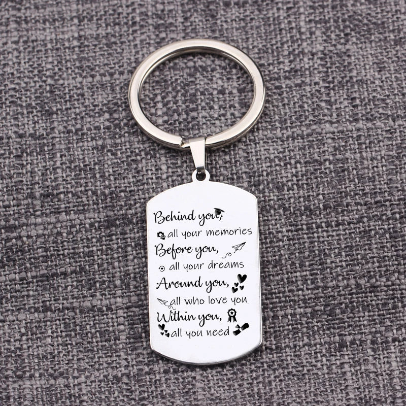 Inspirational Graduation Keychain: Memories, Dreams, and Encouragement