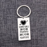 My Mommy/Daddy is My Valentine Keychain