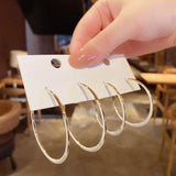 Big Hoop Earrings Women Statement Round Circle Earings