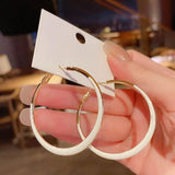 Big Hoop Earrings Women Statement Round Circle Earings