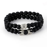Lion Head Crown Bracelet Bangle Set