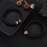 Lion Head Crown Bracelet Bangle Set