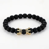 Lion Head Crown Bracelet Bangle Set