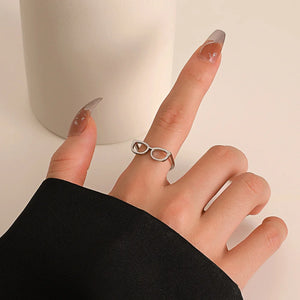 Mini Glasses Ring for Women Eyeglass Frame Metal Jewelry Rings Girlfriends
