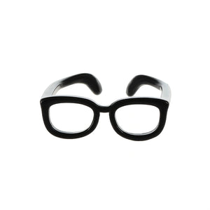 Mini Glasses Ring for Women Eyeglass Frame Metal Jewelry Rings Girlfriends
