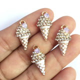 40PCS Fruit Ice Cream Oil Drop Charms DIY Jewelry Enamel Necklace Pendant