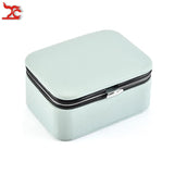 Mini PU Leather Jewelry Display Box Red Pink Storage