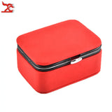 Mini PU Leather Jewelry Display Box Red Pink Storage