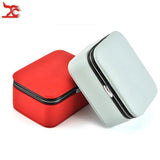 Mini PU Leather Jewelry Display Box Red Pink Storage