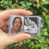 Mini Photo Album with 8 Photo Pockets, Stickers, and ID Card Slot
