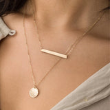 Minimalist Chokers Necklace Stainless Steel Women Dainty Neck