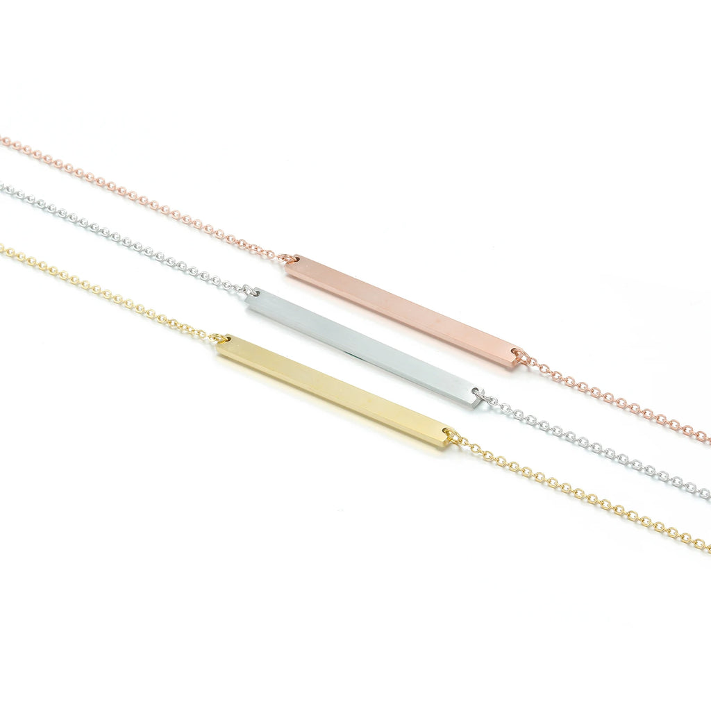 Minimalist Chokers Necklace Stainless Steel Women Dainty Neck