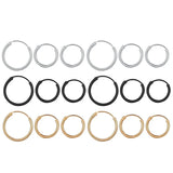 Minimalist Round Clip Earrings for Women Punk Unisex Hoop Earring
