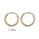 Minimalist Round Clip Earrings for Women Punk Unisex Hoop Earring