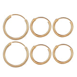 Minimalist Round Clip Earrings for Women Punk Unisex Hoop Earring