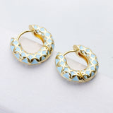 Minimalist Circle Earrings Geometric Hoop Wedding Party Jewelry Gift