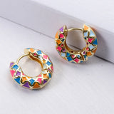 Minimalist Circle Earrings Geometric Hoop Wedding Party Jewelry Gift