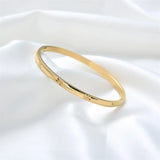 Minimalist Sun Flower Stainless Steel Bangle Bracelet