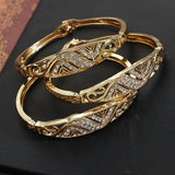 Moroccan Ladies Bracelet Bridal Cuff Full Crystal Wedding Jewelry