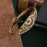 Moroccan Ladies Bracelet Bridal Cuff Full Crystal Wedding Jewelry