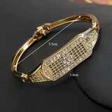 Moroccan Ladies Bracelet Bridal Cuff Full Crystal Wedding Jewelry