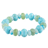 Green Aventurine&Howalite Chryscolla&Blue Agate Ocean Bracelet