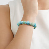Green Aventurine&Howalite Chryscolla&Blue Agate Ocean Bracelet