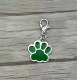 Enamel Paw Print Charms Lobster Clasp Pendant for Jewelry