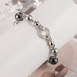 Vintage Mixed Pearl Bracelet Advanced Geometry Jewelry