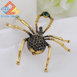 Retro Style Rhinestone Animal Brooches for Women Jewelry
