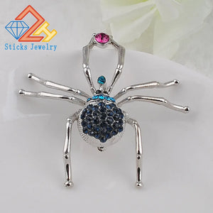 Retro Style Rhinestone Animal Brooches for Women Jewelry