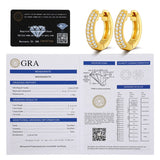 Moissanite Earrings 925 Sterling Silver Wedding Jewelry