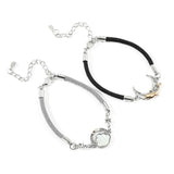 Moon Bracelet Rhinestone Whale Charm Bangle