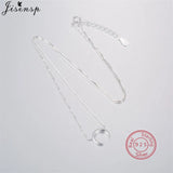 Moon Star 925 Silver Necklace Sparkling Clavicle Chain Choker Gift