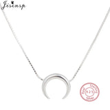 Moon Star 925 Silver Necklace Sparkling Clavicle Chain Choker Gift