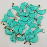 Moon Stone Pendants Necklace for DIY Jewelry Making