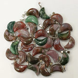 Moon Stone Pendants Necklace for DIY Jewelry Making