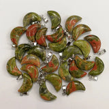 Moon Stone Pendants Necklace for DIY Jewelry Making
