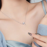 Moonstone Evil Eye Pendant Necklace Silver 925 Zircon Turkey Eye Necklace Women