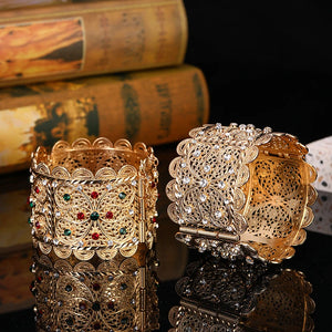Moroccan Style Caftan Wedding Rhinestone Bracelet