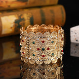 Moroccan Style Caftan Wedding Rhinestone Bracelet