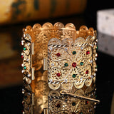Moroccan Style Caftan Wedding Rhinestone Bracelet