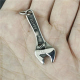 Motor Biker Spanner Pendant Stainless Steel Jewelry