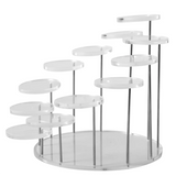 Acrylic Ring Display Rack Earring Holder Pendant Gemstone Showcase