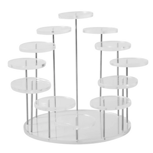 Acrylic Ring Display Rack Earring Holder Pendant Gemstone Showcase