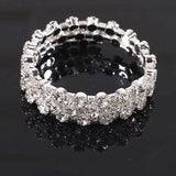Exaggerated Multi-layer Full Drill Bracelet Bangle for Women