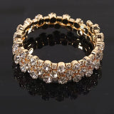 Exaggerated Multi-layer Full Drill Bracelet Bangle for Women