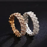 Exaggerated Multi-layer Full Drill Bracelet Bangle for Women