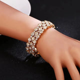 Exaggerated Multi-layer Full Drill Bracelet Bangle for Women