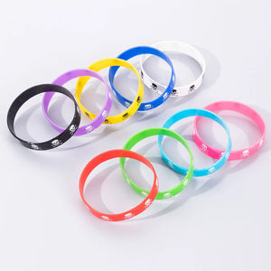 Multicolor Pirate Skull Bracelet Girls Sports Silicone Bracelet